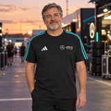 Adidas Mercedes-AMG PETRONAS F1 DNA T-Shirt – Black – Casual Edition – illustrative photo (AI)