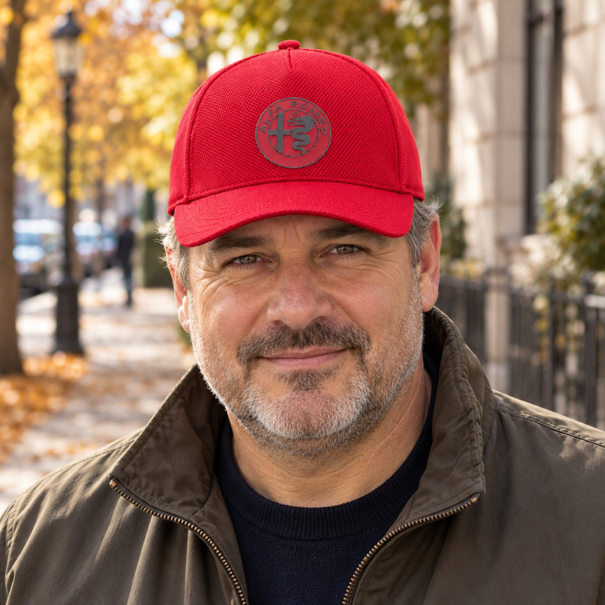 Alfa Romeo Logo Cap – Red – illustrative photo (AI)
