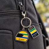 Ayrton Senna Helmet Keyring – illustrative photo (AI)