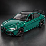 Bburago Alfa Romeo Giulia GTAm Model – Green – illustrative photo (AI)