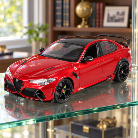 Bburago Alfa Romeo Giulia GTAm Model – Red – illustrative photo (AI)