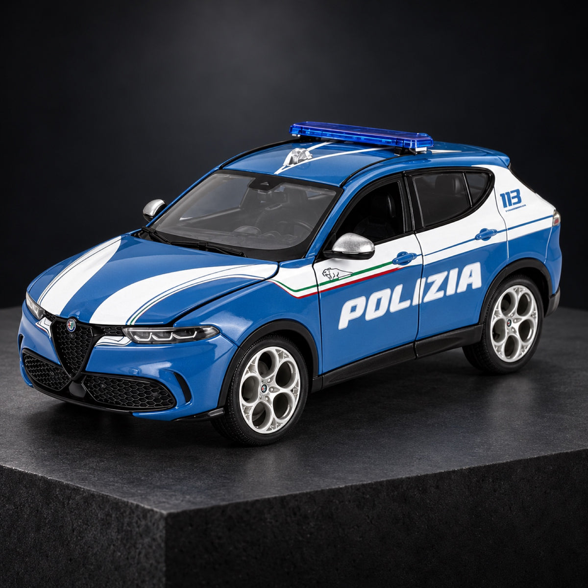 Alfa Romeo Tonale Polizia Modell 1:24 – Illustrationsfoto (KI)