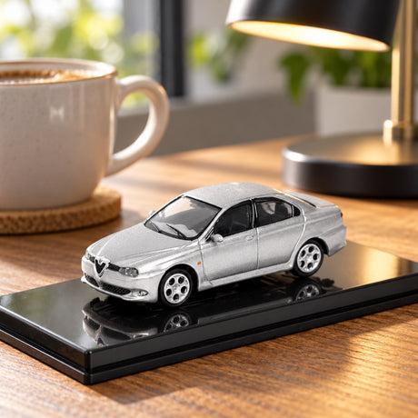 Alfa Romeo 156 GTA Modell 1:87 – Silber – Illustrationsfoto (KI)