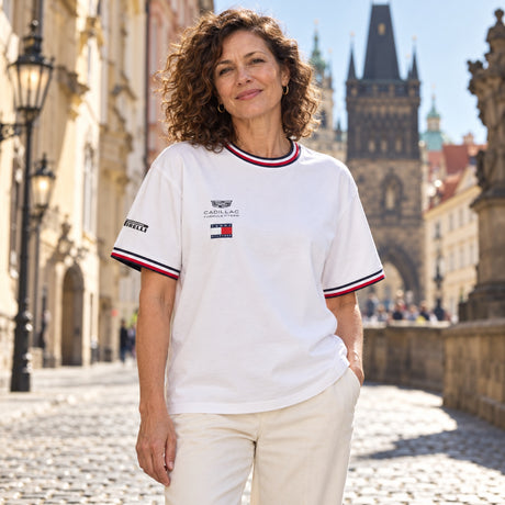 Cadillac F1 x Tommy Hilfiger Women's T-Shirt – Team Edition – illustrative photo (AI)