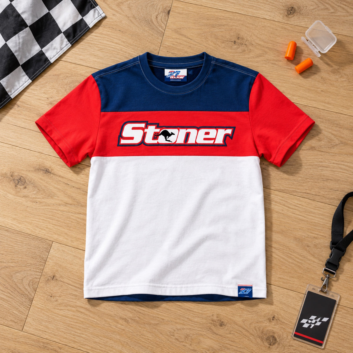 Casey Stoner Kinder-T-Shirt – Illustrationsfoto (KI)