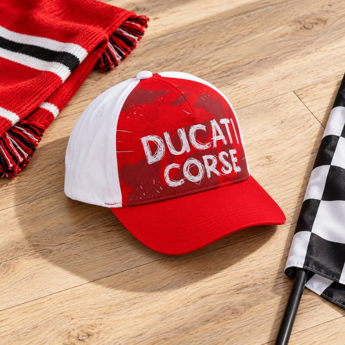 Ducati Corse Kids' Cap with Logo – illustrative photo (AI)