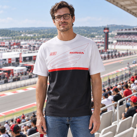 HRC Honda x Marc Marquez T-Shirt – White – illustrative photo (AI)