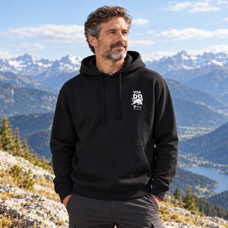 HUGO x Visa Cash App RB Freizeit-Hoodie mit BULL-Motiv – Schwarz – Illustrationsfoto (KI)