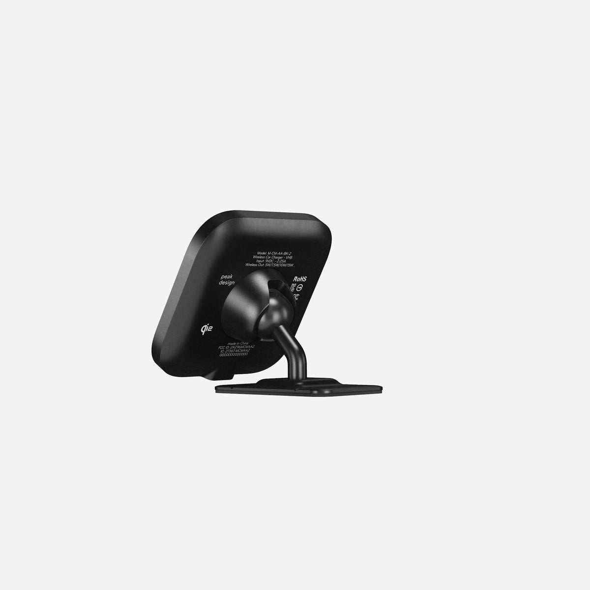 Autohalterung Peak Design Car Mount - VHB - mit Ladefunktion - schwarz