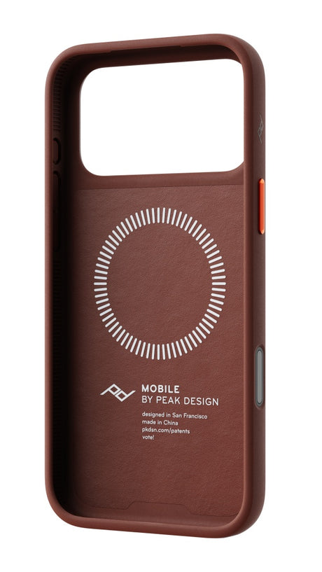 Hülle Peak Design Everyday Case Slimlink für iPhone 18 Pro Max - Redwood Clarino