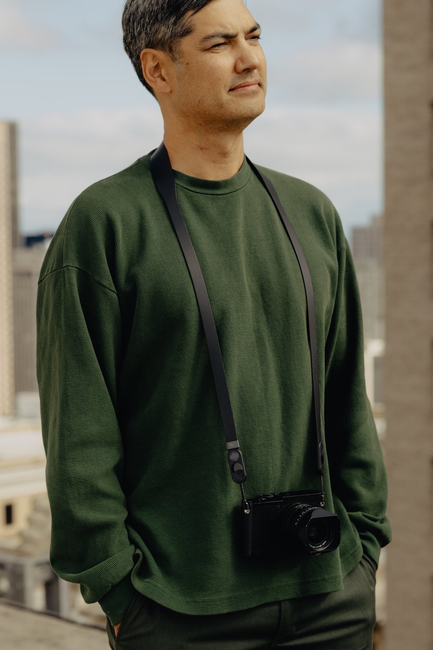 Peak Design Form - leather camera strap, long - black