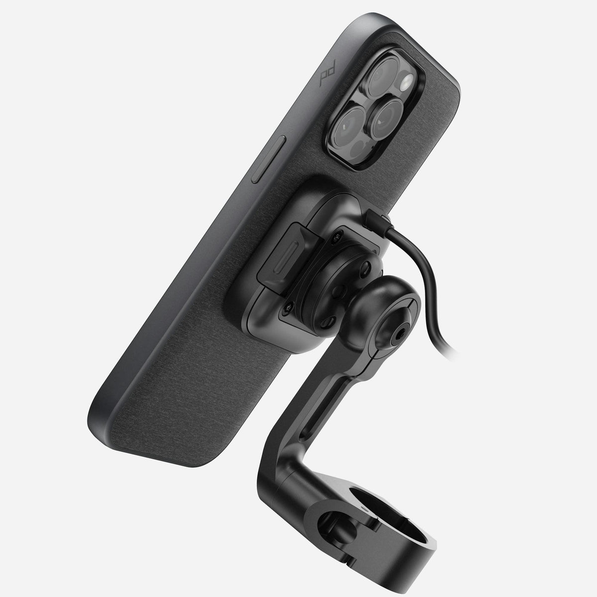 Peak Design Motorcycle Mount Bar Mount v2: Charging Black