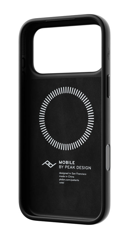 Hülle Peak Design Everyday Case Slimlink für iPhone 18 Pro Max - schwarzes Leder