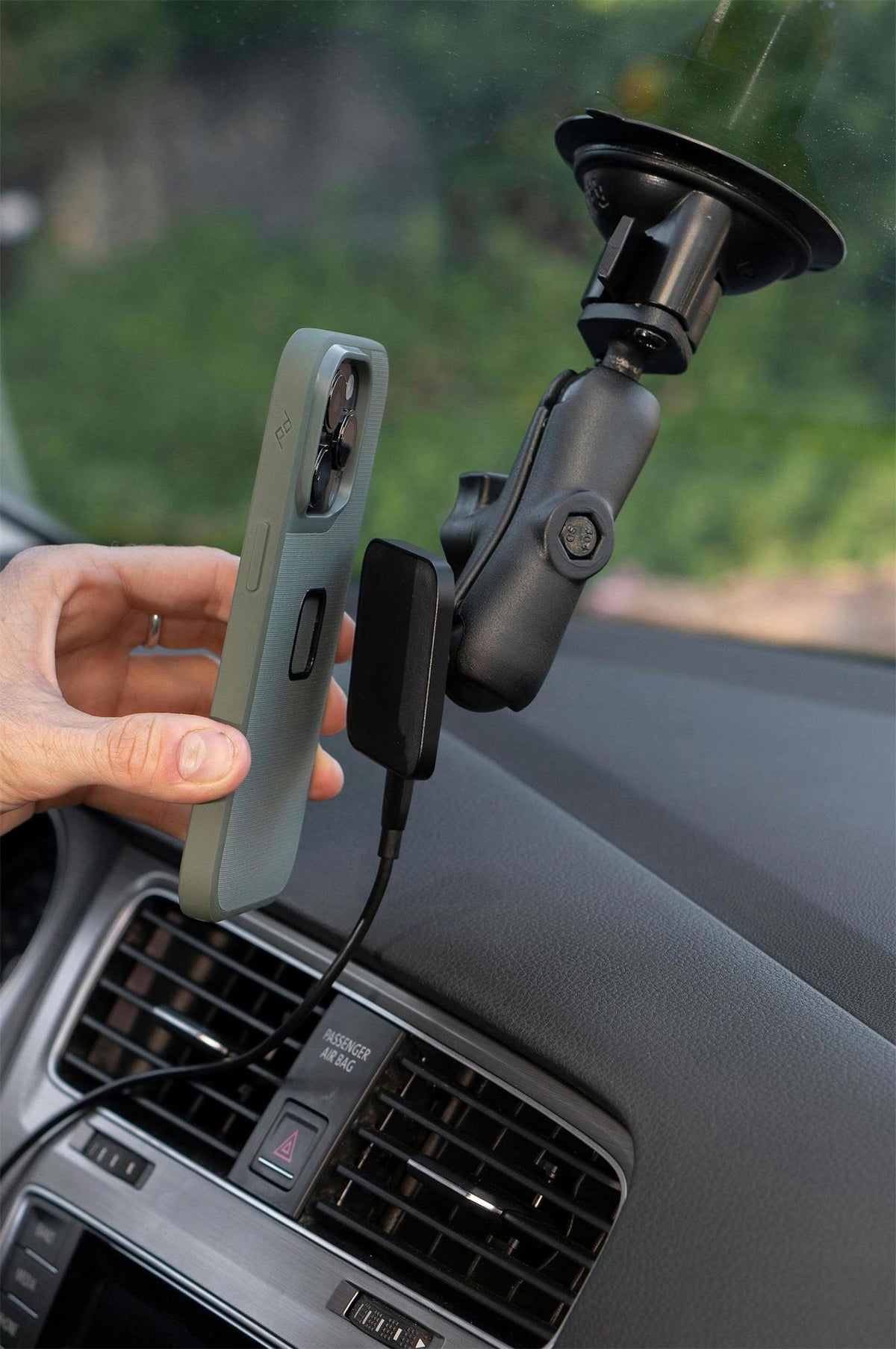 Peak Design Car Mount Autohalterung - Ladeadapter mit 1"-Kugelkopf V2 - schwarz