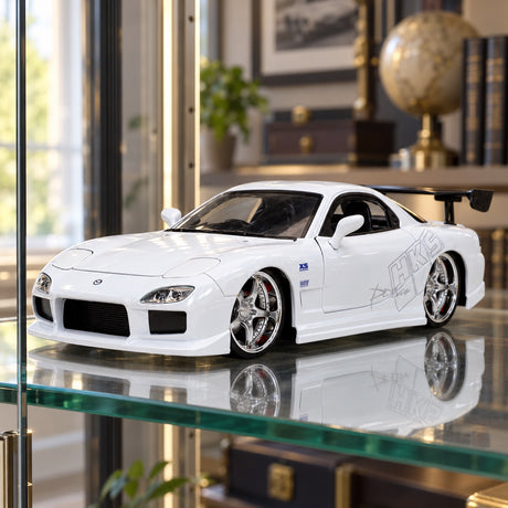 Fast & Furious Mazda RX-7 Modell – Weiß – Illustrationsfoto (KI)