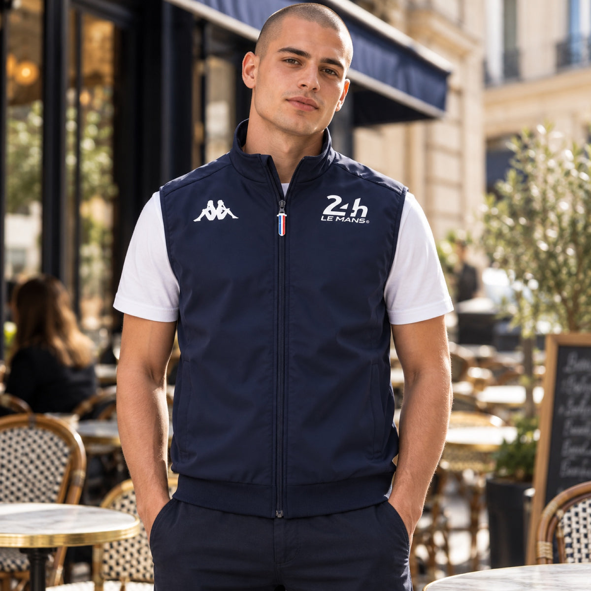 24H Le Mans Men's Gilet – Blue – illustrative photo (AI)