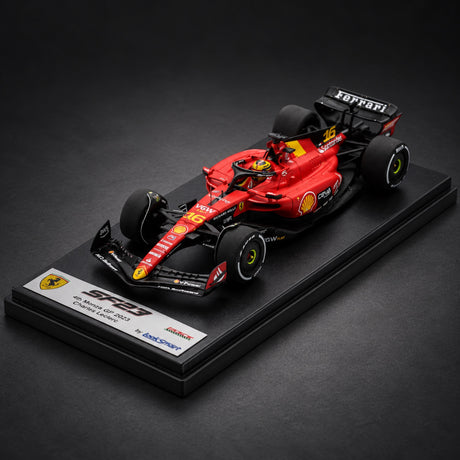 LookSmart Scuderia Ferrari SF23 Leclerc Modell – 4. Platz GP Monza 2023 – Illustrationsfoto (KI)
