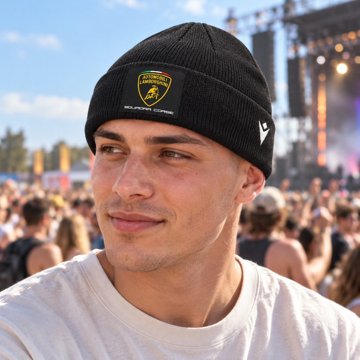 Lamborghini Squadra Corse Fan Beanie – illustrative photo (AI)