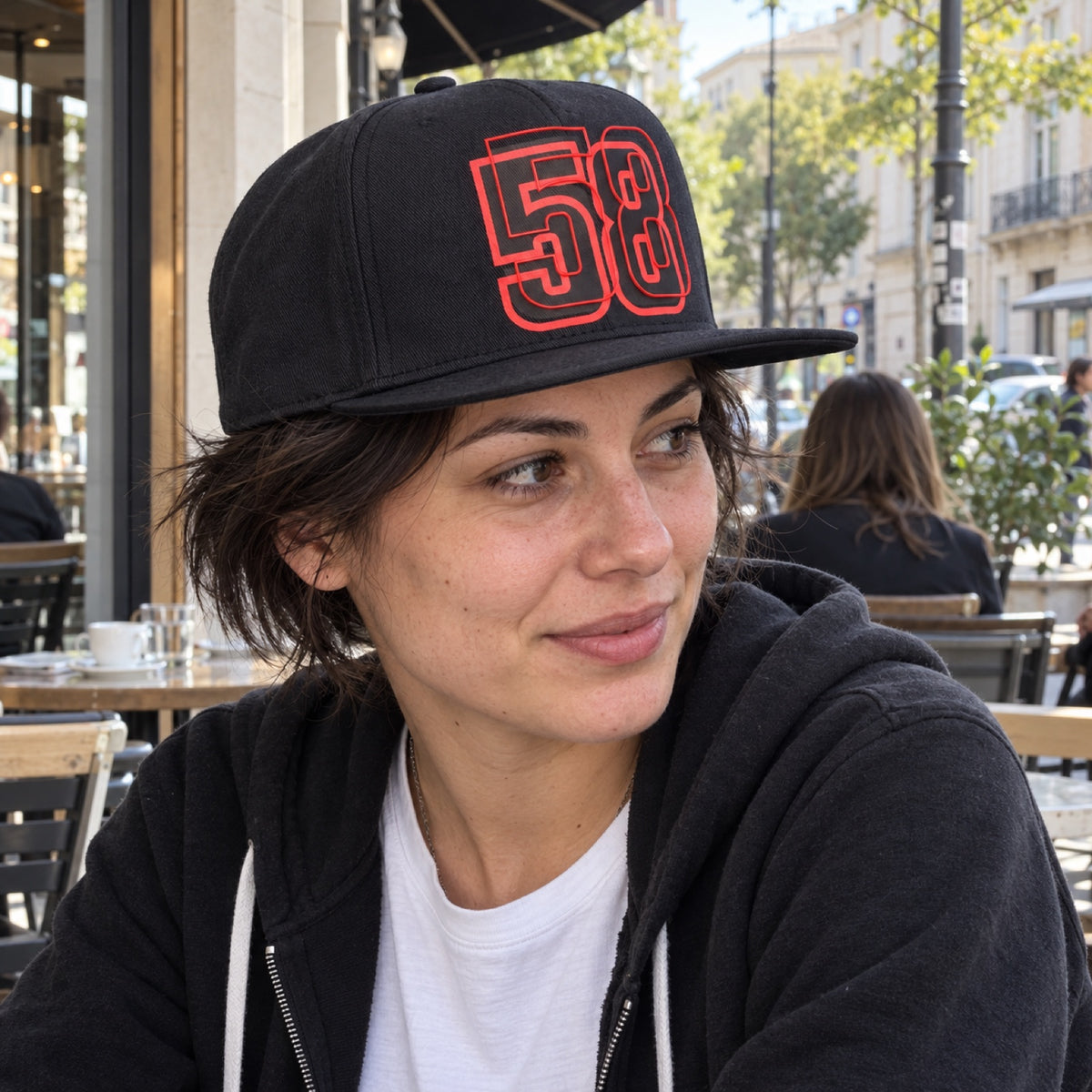 Marco Simoncelli 58 Flat Peak Cap – ilustrační foto 2 (AI)
