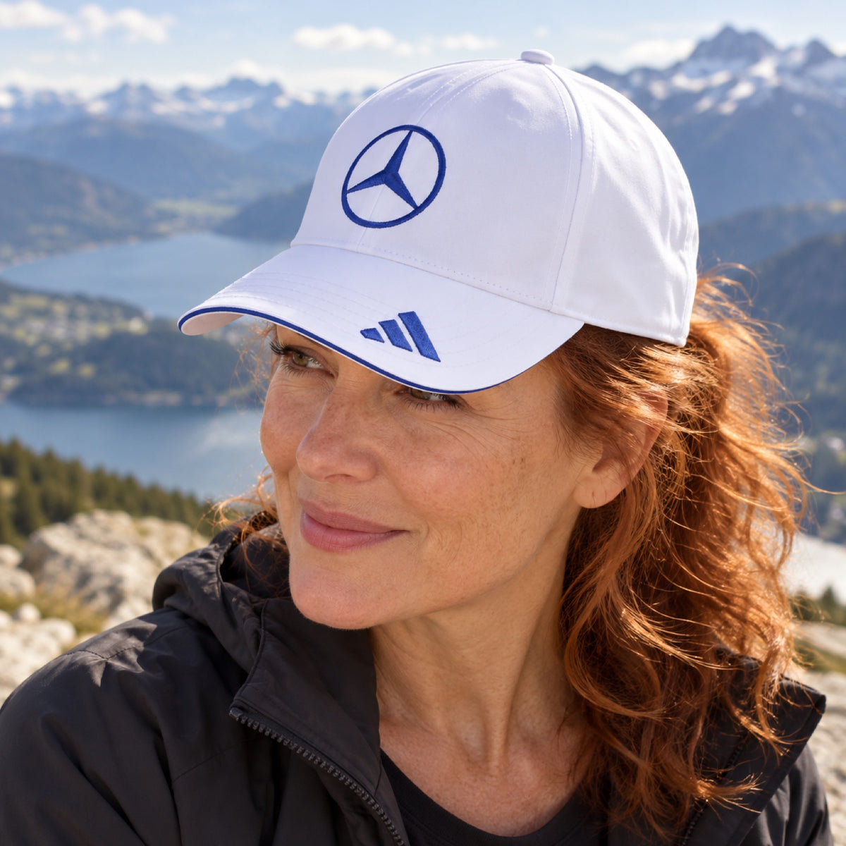 Kimi Antonelli Mercedes-AMG PETRONAS F1 x Adidas Cap – White, Team Edition – illustrative photo (AI)