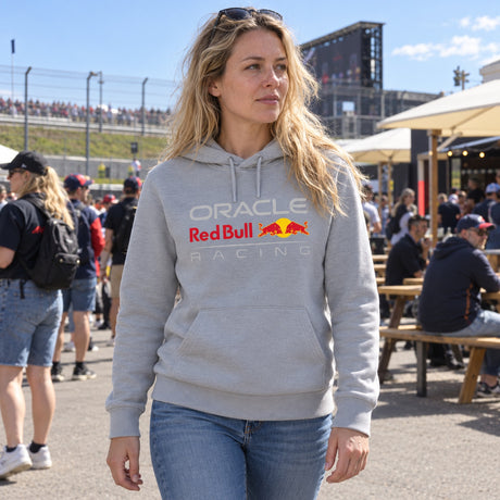 Oracle Red Bull Racing CORE Casual Logo Hoodie – Grey – ilustrační foto 2 (AI)