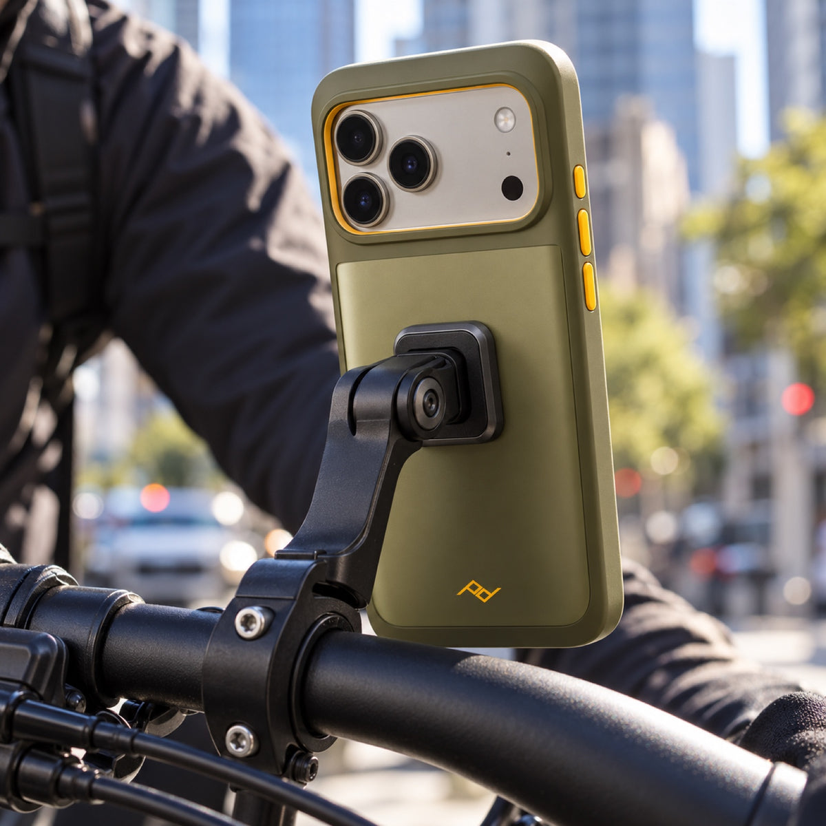 Peak Design GNAR Case – iPhone 17 Pro Max – Kelp – Illustrationsfoto (KI)