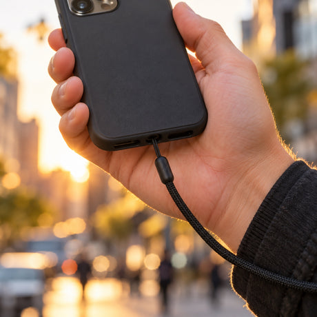 Peak Design Mobile Strap Adapter – Schwarz – Illustrationsfoto (KI)