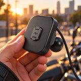 Peak Design Motorcycle Mount 1" Ball Adapter Locking & Charging – Black – illustrative photo (AI)