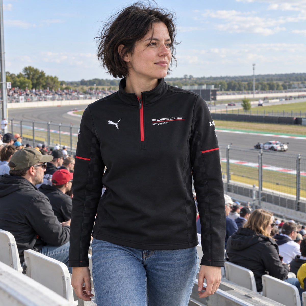 Porsche Motorsport Team Sweatshirt with Sponsor Logos – ilustrační foto 2 (AI)