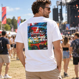 Formula 1 Racing Division Freizeit-T-Shirt – Weiß – Illustrationsfoto (KI)