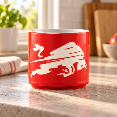 Red Bull Leipzig Dynamic Bull Keramiktasse – Illustrationsfoto (KI)