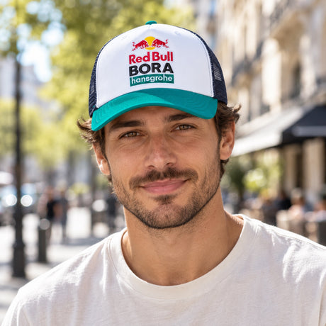 Red Bull Bora Hansgrohe Mesh-Cap – Illustrationsfoto (KI)