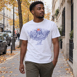 Red Bull Doodle Art T-Shirt – White – ilustrační foto (AI)