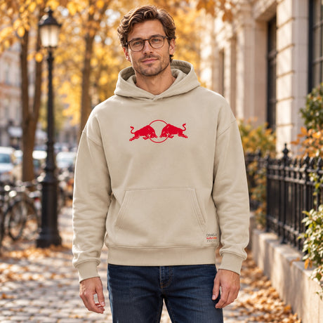 Oracle Red Bull Racing SPARK Edition Hoodie mit Logo – Sand – Illustrationsfoto (KI)