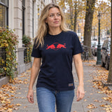 Oracle Red Bull Racing SPARK Edition T-Shirt with Logo – Navy Blue – ilustrační foto 2 (AI)