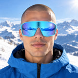 Red Bull Spect DAFT Sonnenbrille – Hellblau mit blauen Gläsern – Illustrationsfoto (KI)