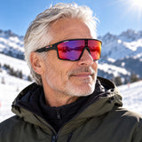 Red Bull Spect RUMBLE Sunglasses – Black with Blue-Purple Lens – illustrative photo (AI)