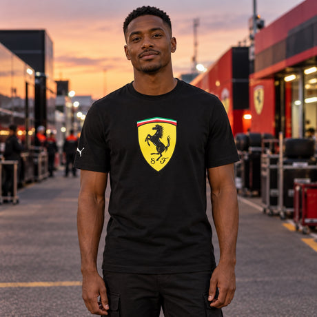 Scuderia Ferrari F1 Large Logo Lifestyle T-Shirt – Black – illustrative photo (AI)