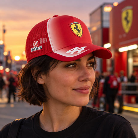 Lewis Hamilton Scuderia Ferrari F1 x Puma Mesh Cap – Team Edition – illustrative photo (AI)