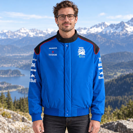 Visa Cash App RB Team-Jacke mit Sponsorenlogos – Illustrationsfoto (KI)