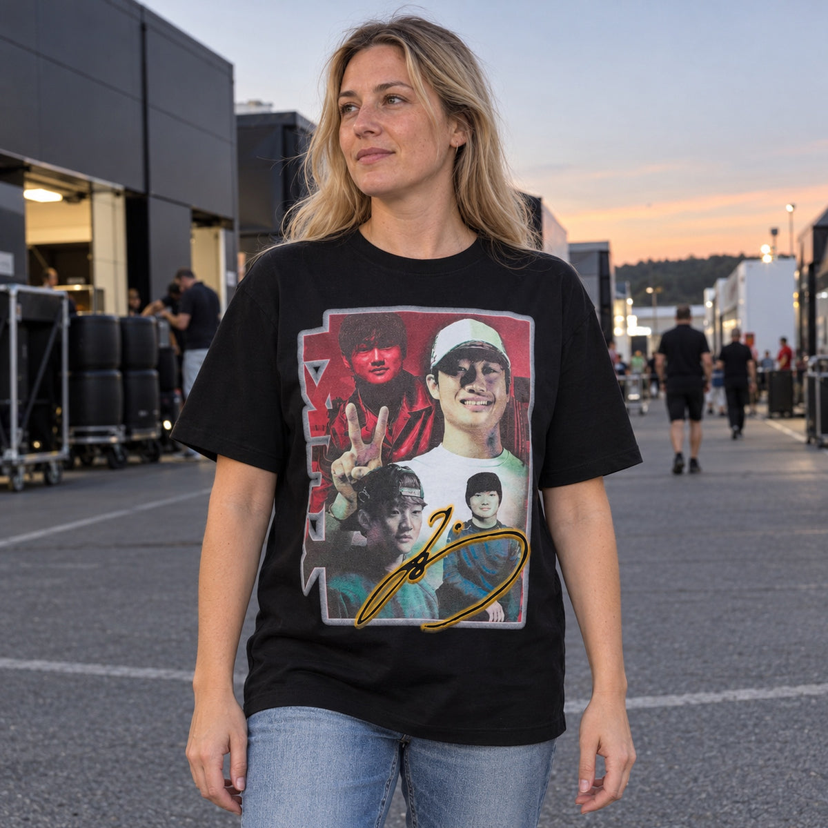 Yuki Tsunoda – Visa Cash App RB F1 Team Fan T-Shirt – Black – ilustrační foto 2 (AI)
