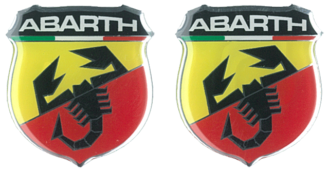 Abarth samolepky 3D