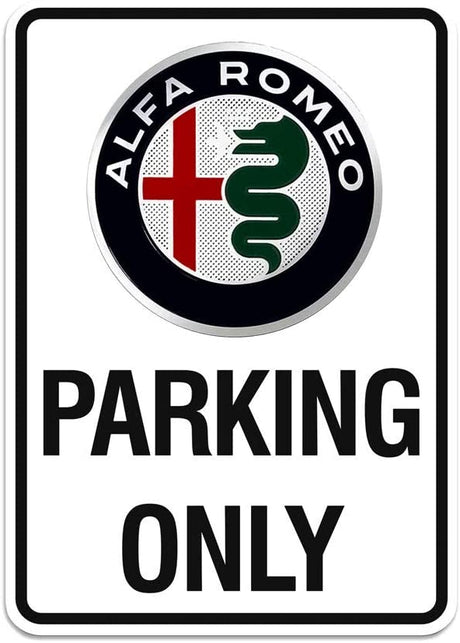 Alfa Romeo Schild PARKING ONLY