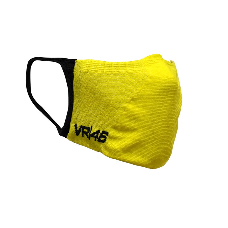 Valentino Rossi VR46 face mask yellow