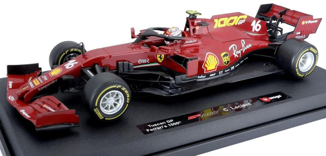 Model Scuderia Ferrari BBurago #16 Leclerc Toscana GP 1000TH 2020