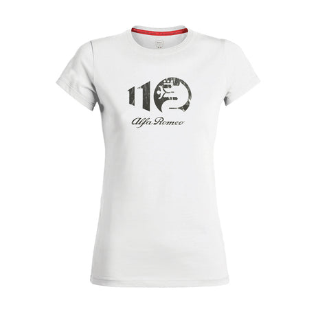 Women's Alfa Romeo METALLIC WHITE T-shirt, white