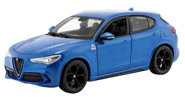 Modell Alfa Romeo Stelvio Q4 Quadrifoglio 1:24 blau