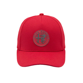 Alfa Romeo logo cap red