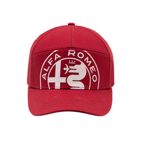 Alfa Romeo cap with large logo red