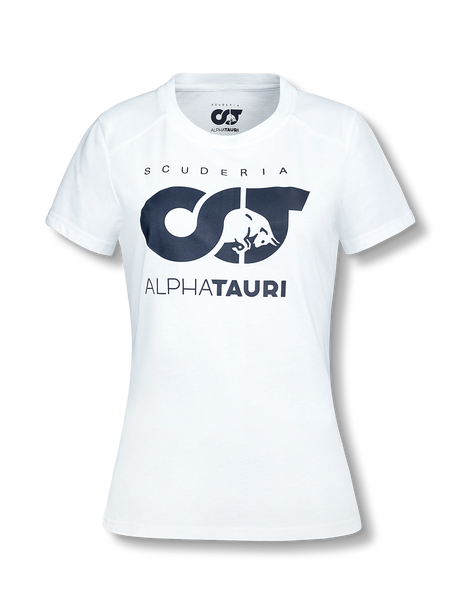 Scuderia AlphaTauri F1 Damen-Freizeit-T-Shirt weiß
